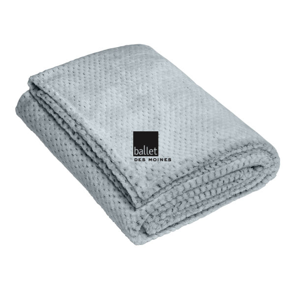 Port Authority Plush Texture Blanket - Embroidered Logo Thumbnail