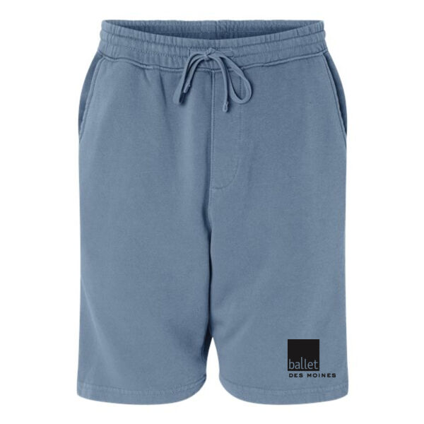 Unisex Pigment Dyed Fleece Shorts - Embroidered Logo Thumbnail