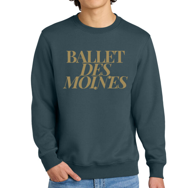 District Perfect Weight Fleece Crew - Printed Logo Thumbnail