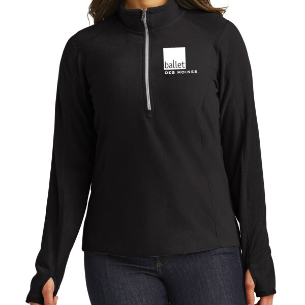 Port Authority Womens Microfleece 1/2 Zip Pullover - Embroidered Logo Thumbnail