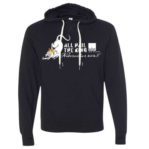 Unisex Midweight French Terry Hooded Sweatshirt - Printed Logo Thumbnail
