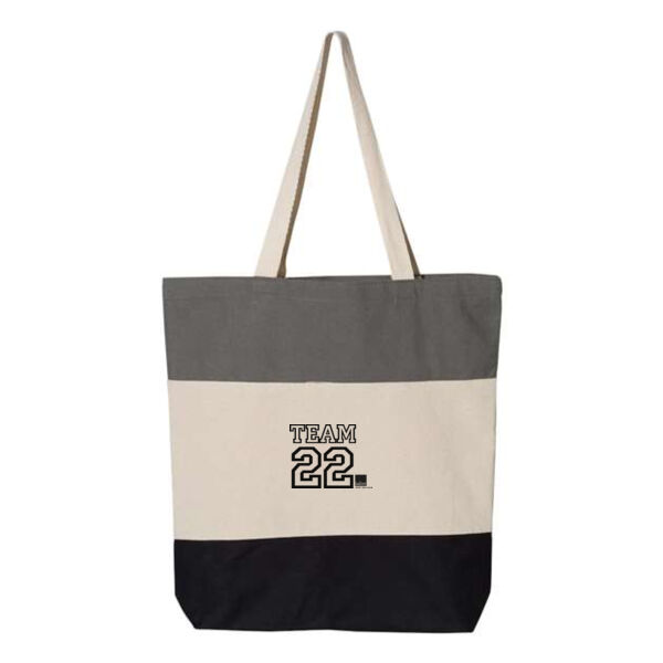 Q Tees 11oz Tri Color Tote - Printed Logo Thumbnail