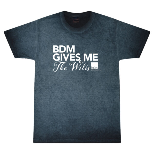 Colortone Unisex Oil Wash T Shirt - Printed Logo Thumbnail