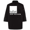 Ten Pearl Button Black Chef Coat Thumbnail