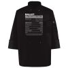 Ten Pearl Button Black Chef Coat Thumbnail