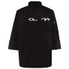 Ten Pearl Button Black Chef Coat Thumbnail