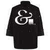 Ten Pearl Button Black Chef Coat Thumbnail