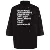 Ten Pearl Button Black Chef Coat Thumbnail