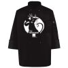 Ten Pearl Button Black Chef Coat Thumbnail